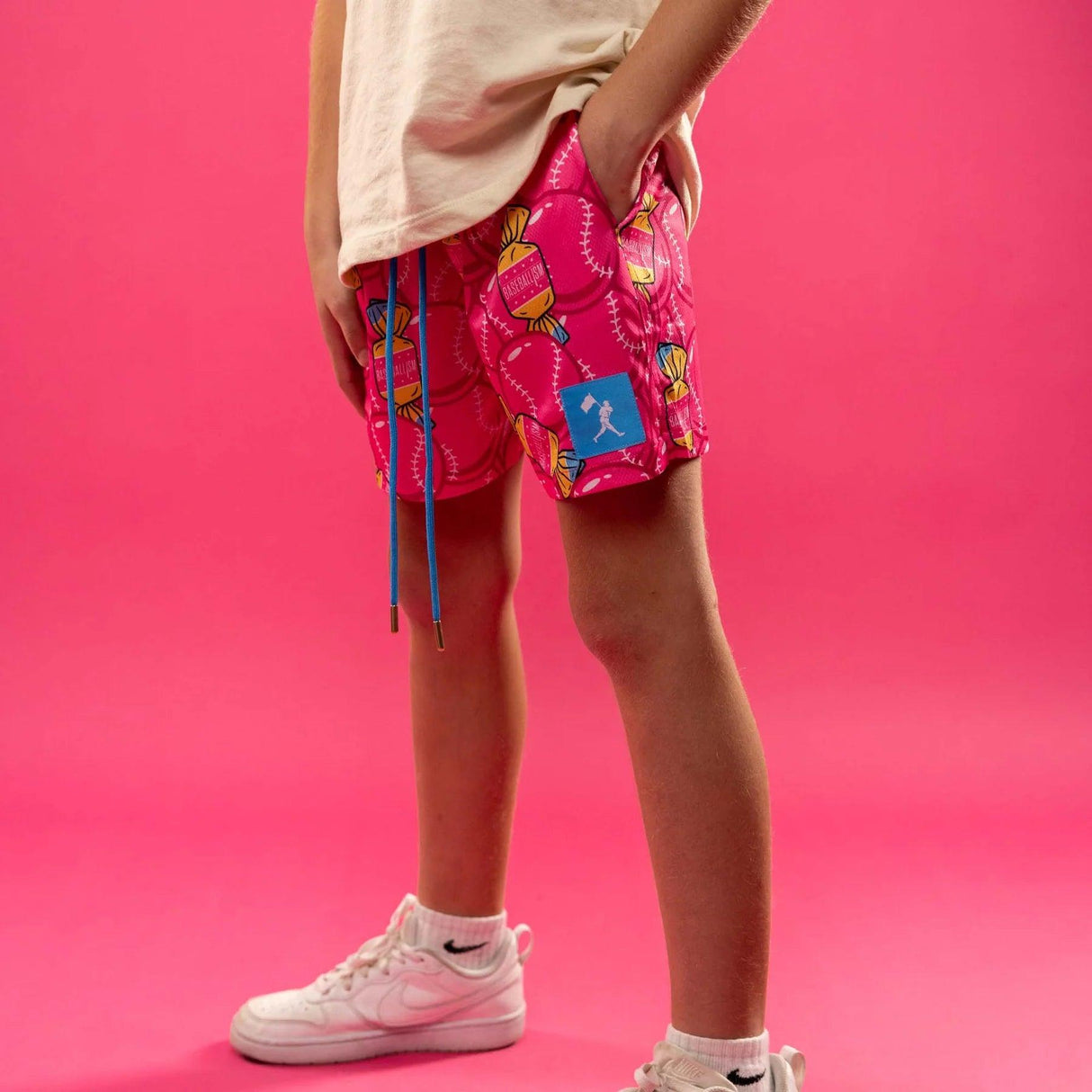 Baseballism Doubles and Bubbles Diamond Air Mesh Shorts - Youth