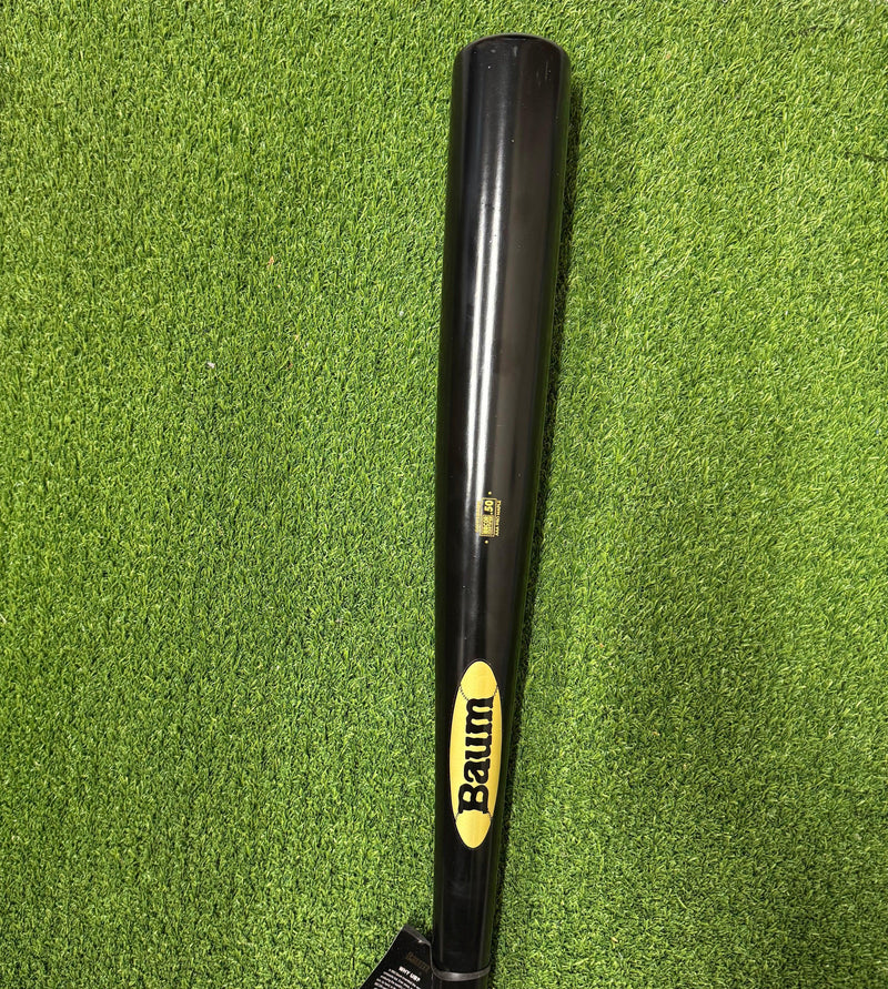 Baum Bat Maple Flared Gold Stock -3 Black Wood Baseball Bat - BBMFGSTOCKPRO-BK [BLEM] - Smash It Sports