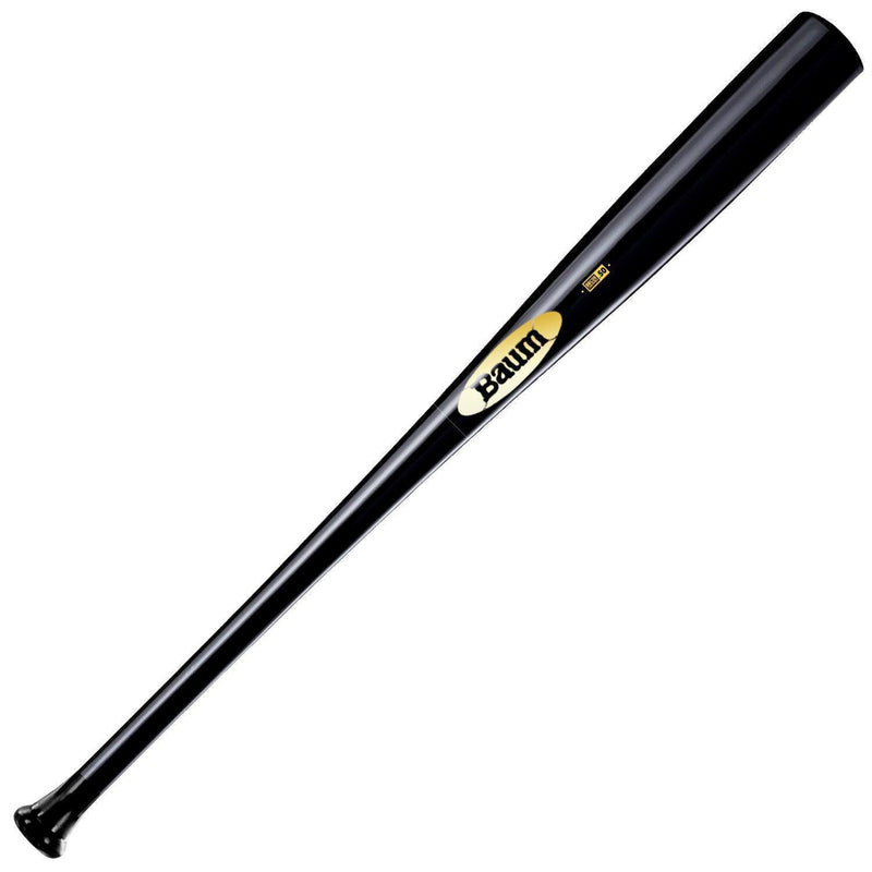 Baum Bat Maple Flared Gold Stock -3 Black Wood Baseball Bat - BBMFGSTOCKPRO-BK [BLEM] - Smash It Sports