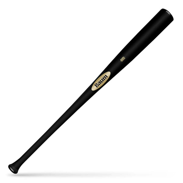 Baum Bat Maple Standard Gold Stock -5 Black Wood Baseball Bat - BBMSGSTKPRO5-BK - Smash It Sports