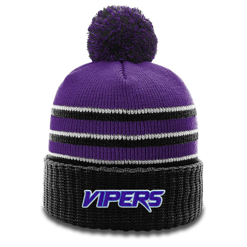 Vipers Team Beanie with Pom - Smash It Sports