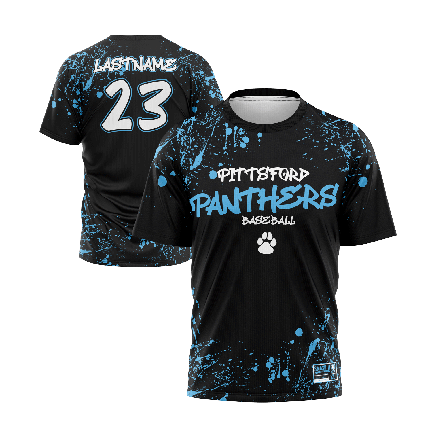 Pittsford Panthers Baseball Full Dye T-Shirt (Multiple Designs)