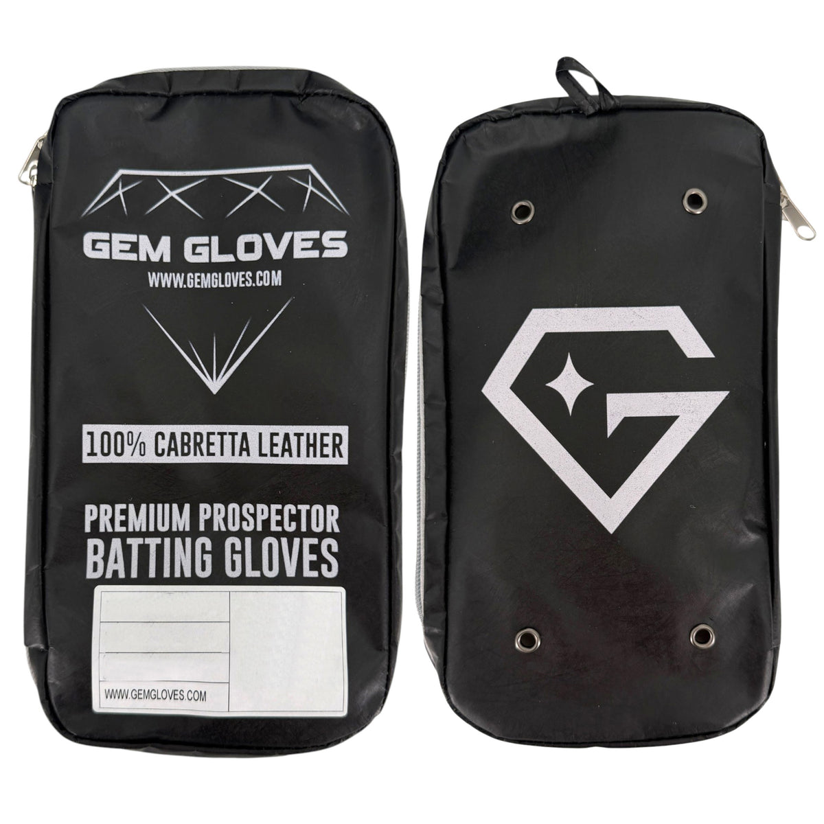 Gem Glove Prospector Long Cuff Batting Glove - Black/Mint/Pink