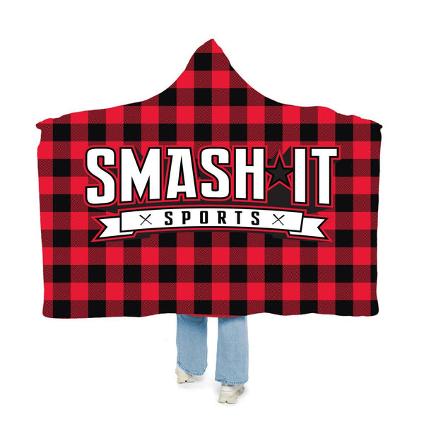 Smash It Sports Hooded Blanket - Buffalo Plaid - Smash It Sports