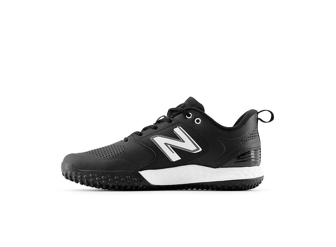 New Balance Men's Fresh Foam 3000 V6 Turf Baseball Shoes - Black with White - T3000SK6 - Smash It Sports