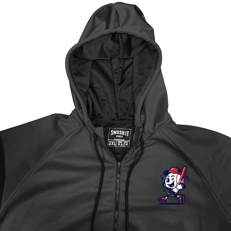 Smash It Sports "Smashie" BP Fleece Hoodie - Black