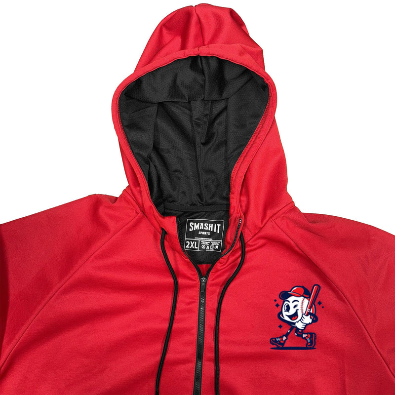 Smash It Sports "Smashie" BP Fleece Hoodie - Red