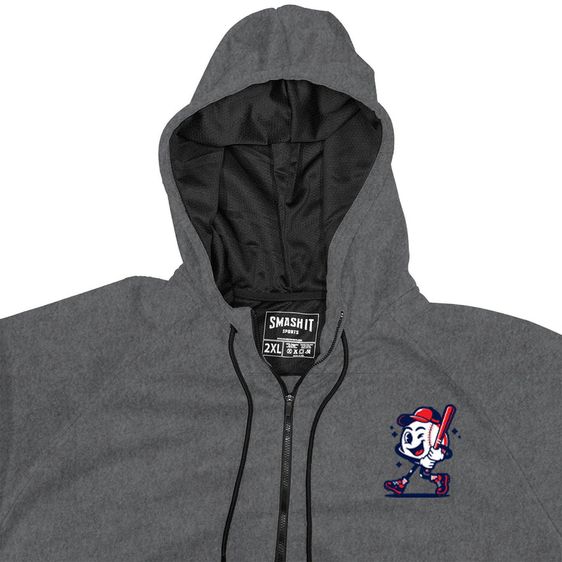 Smash It Sports "Smashie" BP Fleece Hoodie - Steel