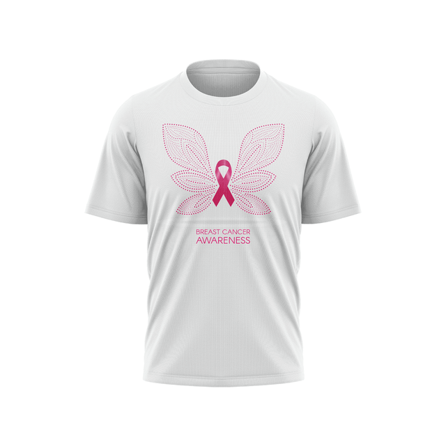 Breast Cancer Awareness Short Sleeve Shirt - Butterfly - Smash It Sports