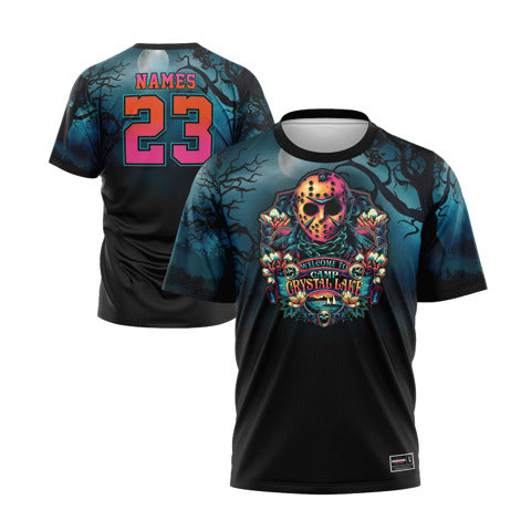 Smash It Sports Halloween Short Sleeve Jersey - Camp Crystal Lake (Customized Buy-In)