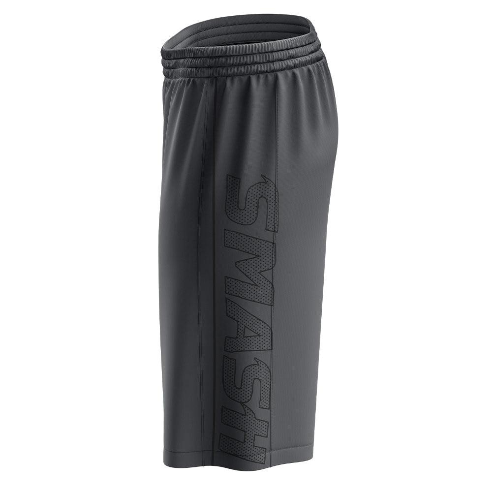 SIS Microfiber Shorts (Charcoal/Black) - Smash It Sports