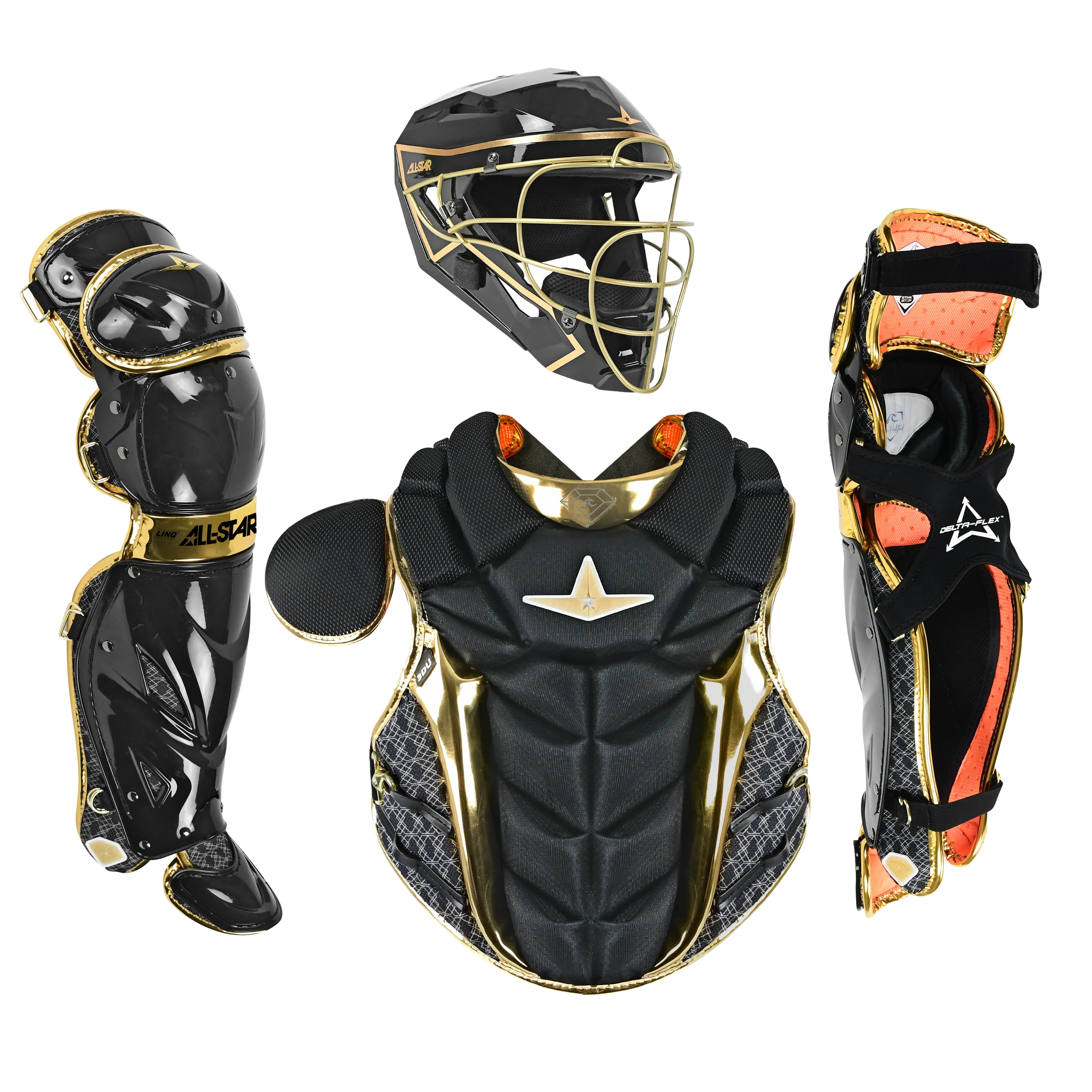 All-Star PHX Fastpitch Catchers Kit - Gold Diamond Collection