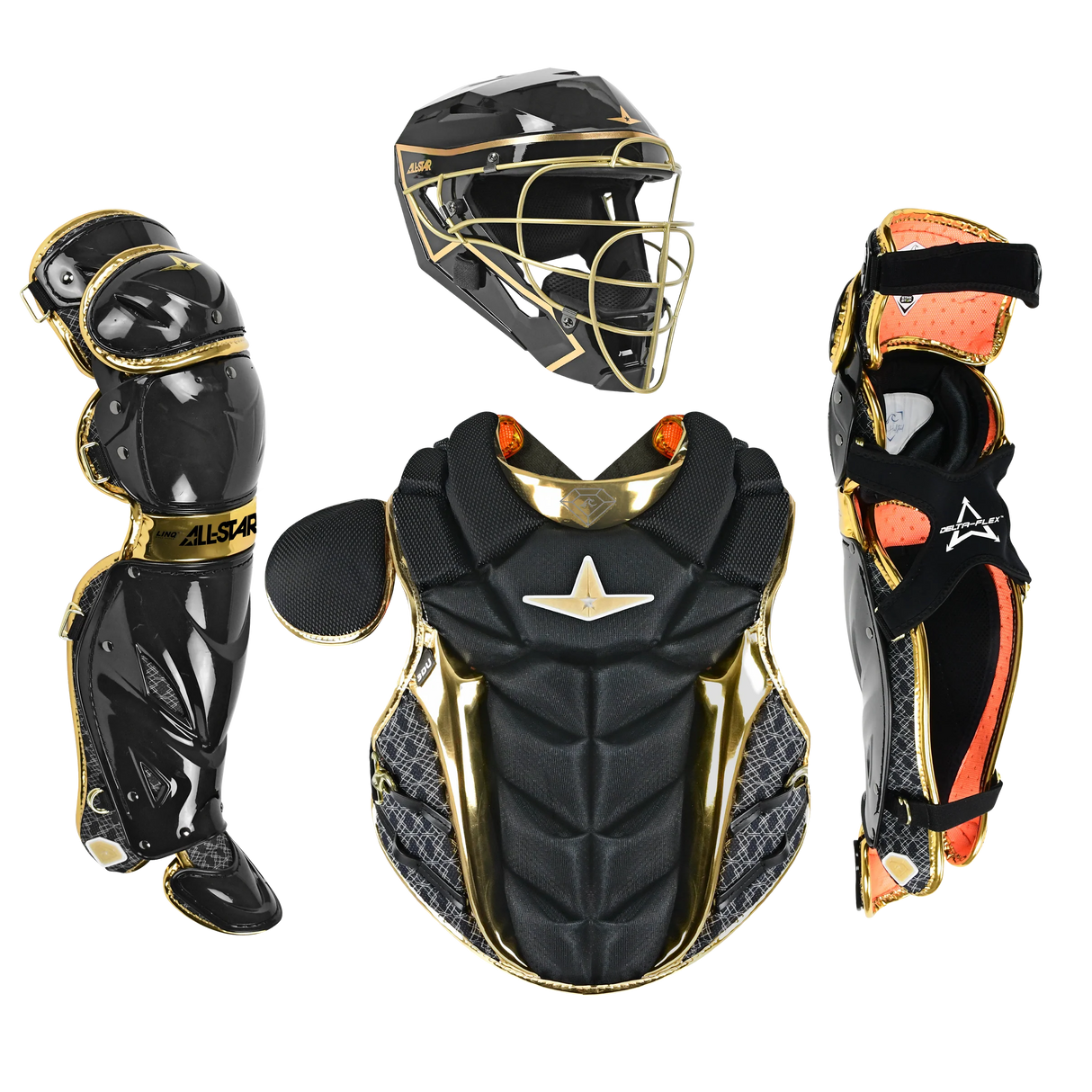 All-Star PHX Fastpitch Catchers Kit - Gold Diamond Collection