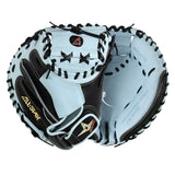 All-Star Pro Elite 34" Black/Sky Blue Catchers Mitt/Glove