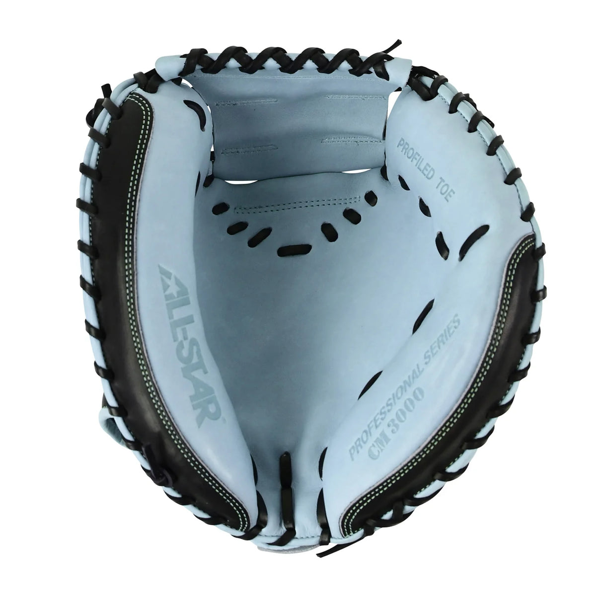 All-Star Pro Elite 34" Black/Sky Blue Catchers Mitt/Glove