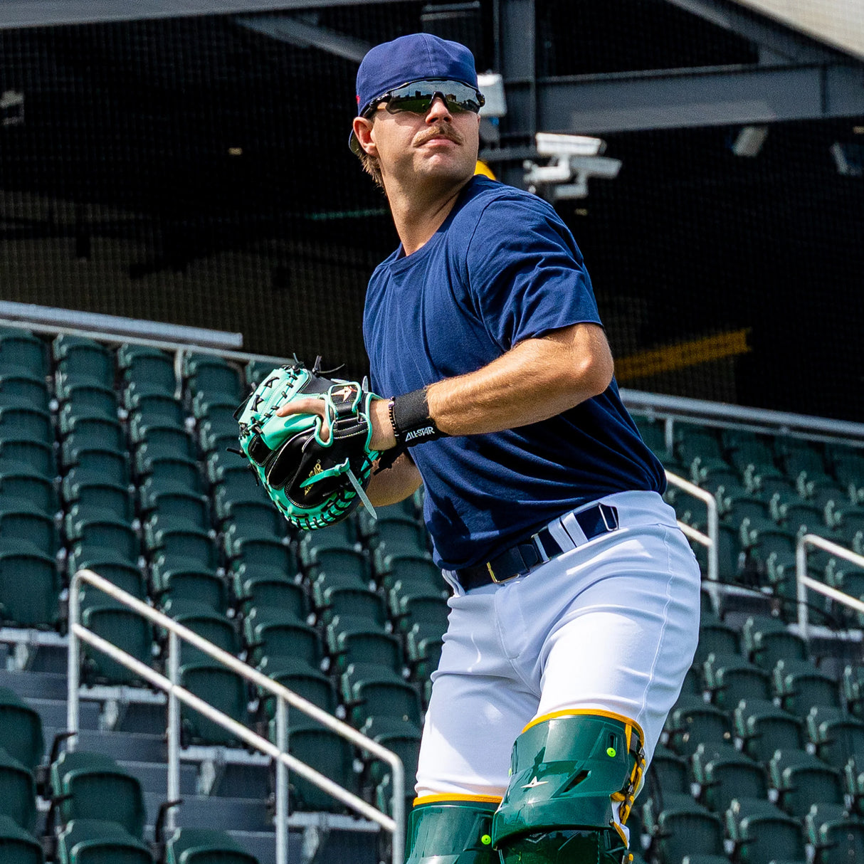 All-Star Pro Elite 34" Black/Mint Catchers Mitt/Glove