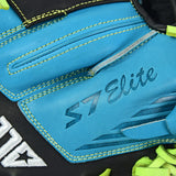 All-Star S7-Elite Pro Travel Fit Catchers Mitt/Glove - Sky Blue/Black/Yellow
