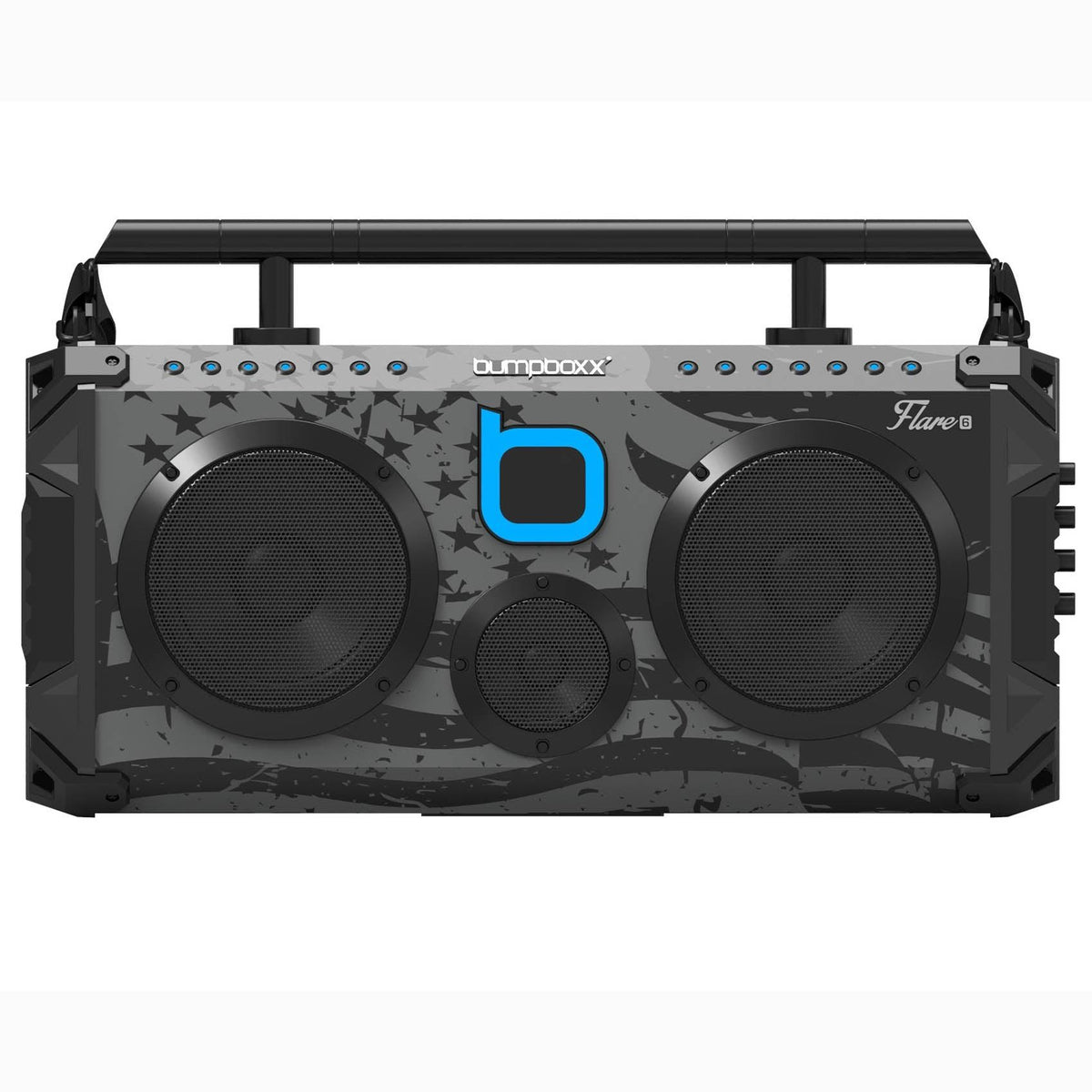 BRAND NEW! (Unopened) Bumpboxx Black/Blue Flare6 Bluetooth order Boombox Speaker!