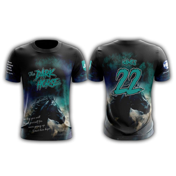 Dark Horse - Suicide Prevention Awareness Short Sleeve Jersey (Customized Buy-In) - Smash It Sports