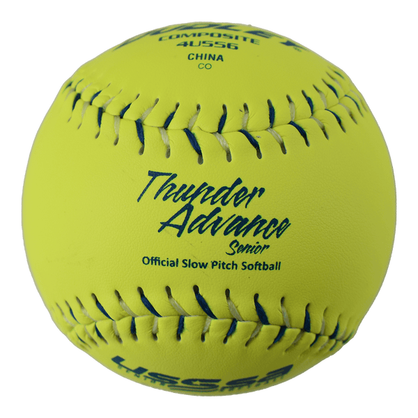 Dudley Thunder Advanced Senior 44/375 USSSA 12" Composite Slowpitch Softballs - 4U556