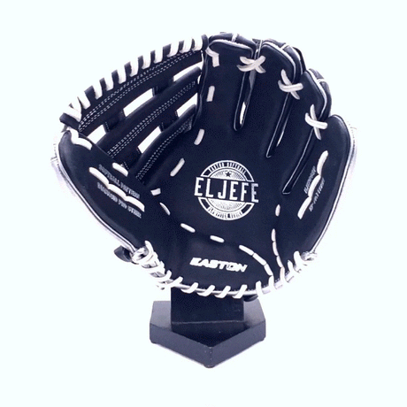 Easton El Jefe Metallic Series-Black/Metallic Silver-13.5" Slowpitch Glove - Smash It Sports