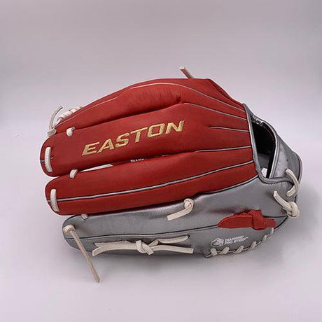 Easton El Jefe Metallic Series-Red/Metallic Silver-13.5" Slowpitch Glove - Smash It Sports