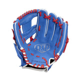 Easton Future Elite 11″ Baseball Fielding Glove - FE11 Royal/Red - Smash It Sports
