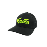 Easton Hat by Pacific (404M) All Black/Volt Script - Smash It Sports