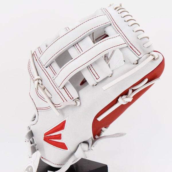 Easton Small Batch No. 62 LHT Slowpitch Glove White/Red - Smash It Sports