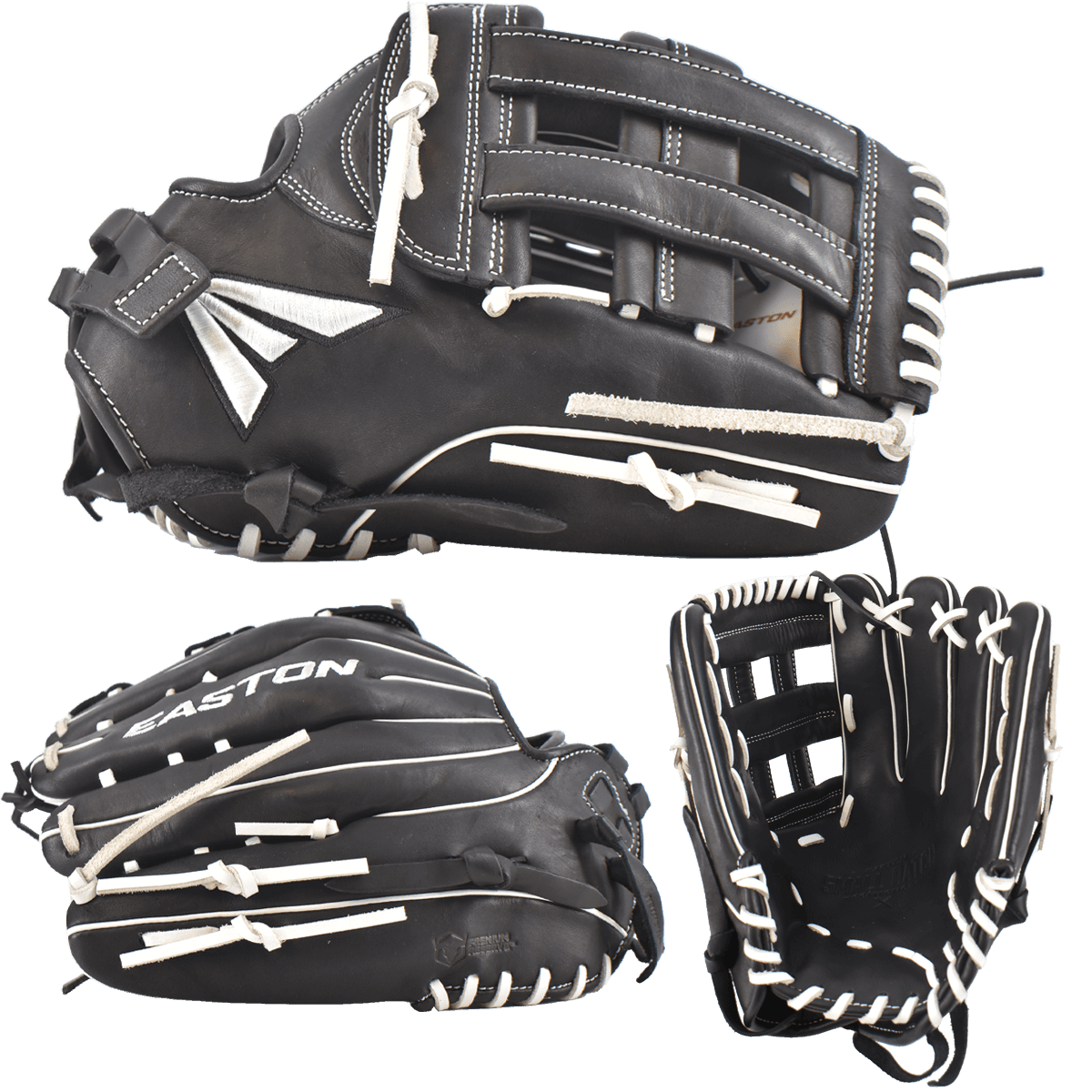 Easton Small Batch No. 63 Slowpitch Softball Glove - Black/White - Smash It Sports