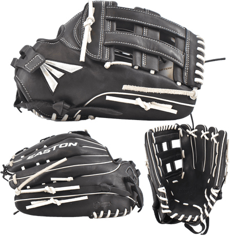 Easton Small Batch No. 63 Slowpitch Softball Glove - Black/White - Smash It Sports