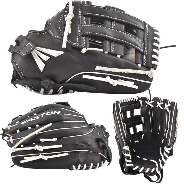 Easton Small Batch No. 63 Slowpitch Softball Glove - Black/White - Smash It Sports