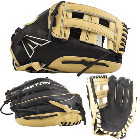 Easton Small Batch No. 65 LHT Slowpitch Softball Glove - Black/Camel - Smash It Sports