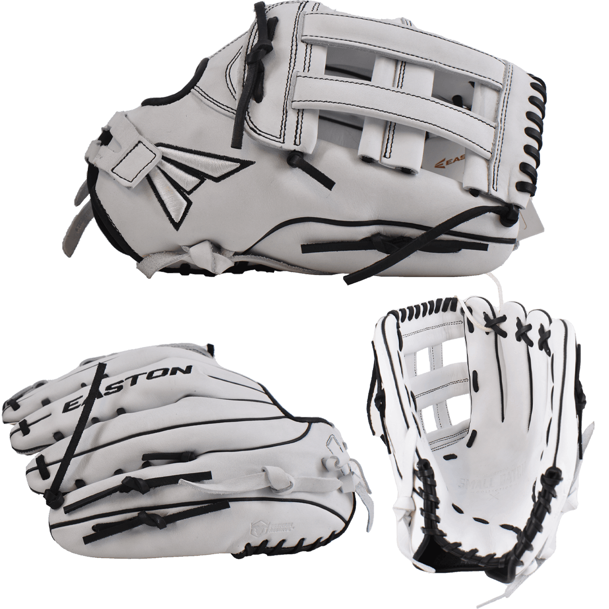 Easton Small Batch No. 68 LHT Slowpitch Softball Glove - White/Black - Smash It Sports