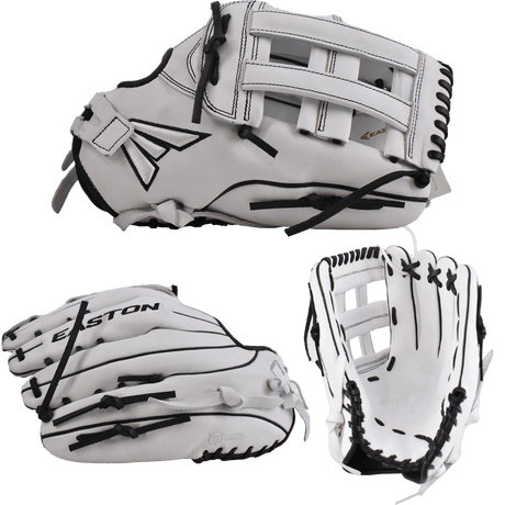 Easton Small Batch No. 68 LHT Slowpitch Softball Glove - White/Black - Smash It Sports