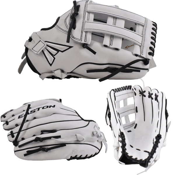 Easton Small Batch No. 68 LHT Slowpitch Softball Glove - White/Black - Smash It Sports