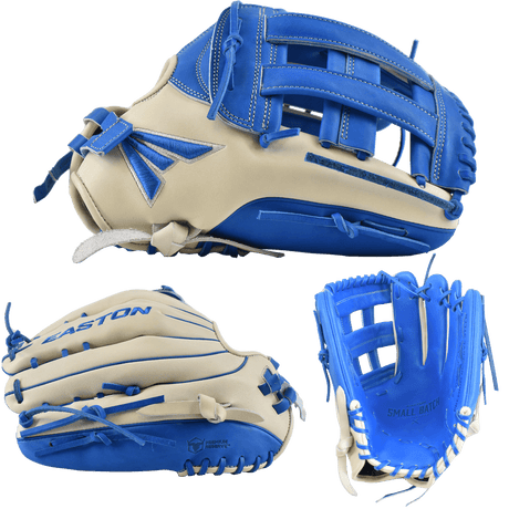 Easton Small Batch No. 69 Slowpitch Softball Glove - Grey/Royal - Smash It Sports