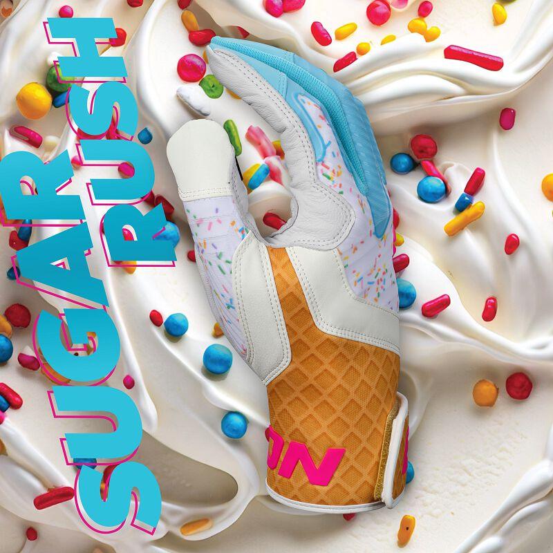 Easton Batting Gloves Easton Walk-Off ETHOS Batting Gloves - Sugar Rush Colorway Adult Large Youth Small Easton Batting Gloves Easton Walk-Off ETHOS Batting Gloves - Sugar Rush Colorway Adult Large Youth Small
