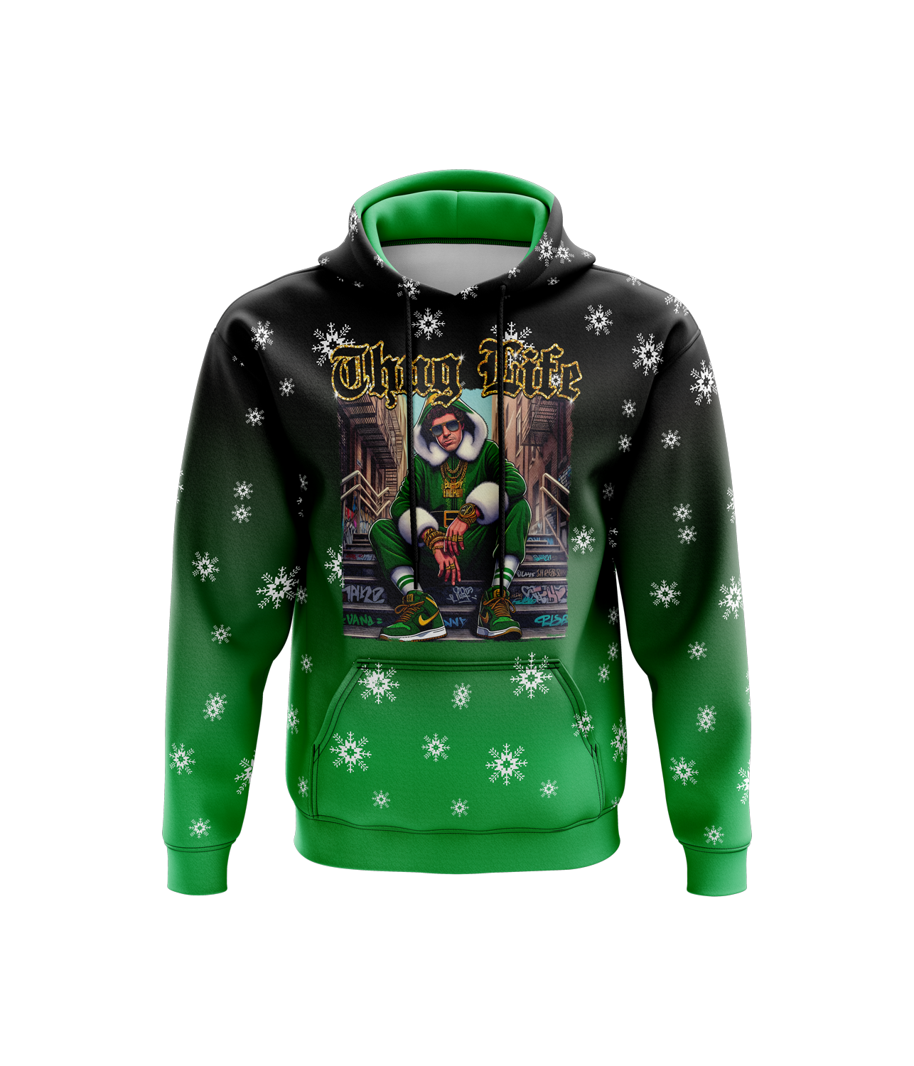 Elf Thug Life - Hoodie (Customized Buy-In)