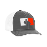 Fat Guy BP Fitted Hat - 404M (Grey/White/Orange) - Smash It Sports