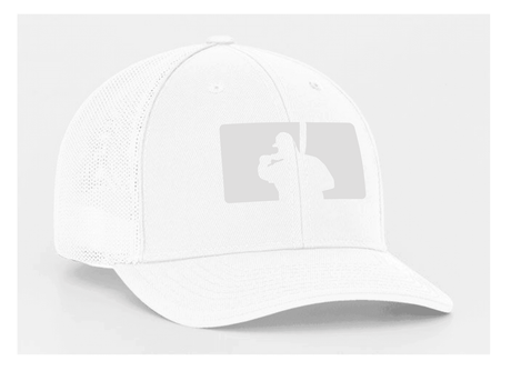 Fat Guy BP Fitted Hat - 404M (White/Gray) - Smash It Sports