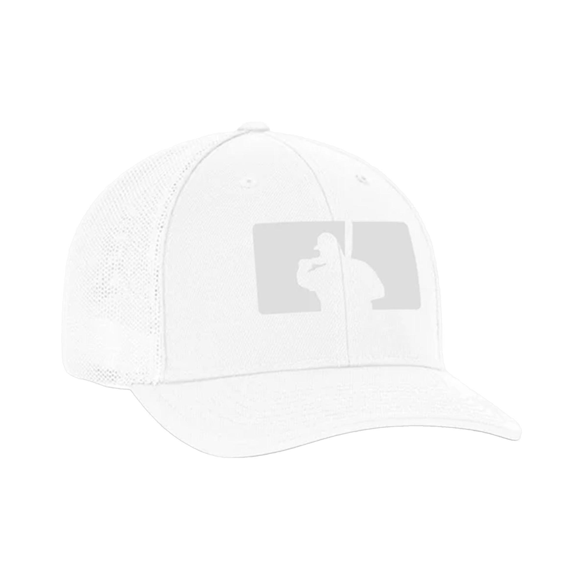 Fat Guy BP Fitted Hat - 404M (White/Gray) - Smash It Sports