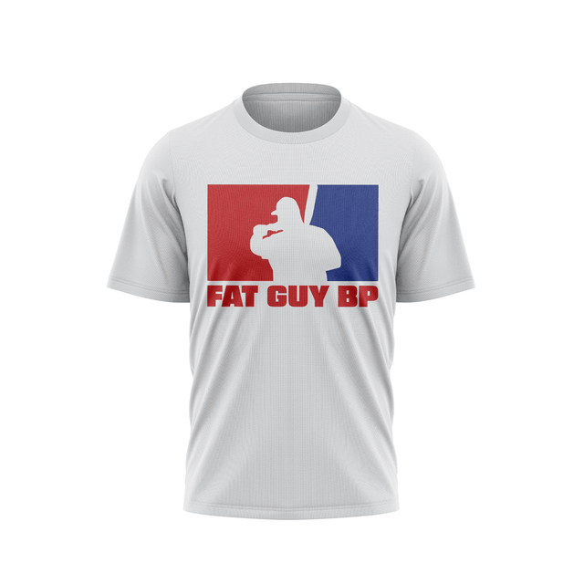 Fat Guy BP - Semi-Sub Short Sleeve Shirt - Red/Royal - Smash It Sports