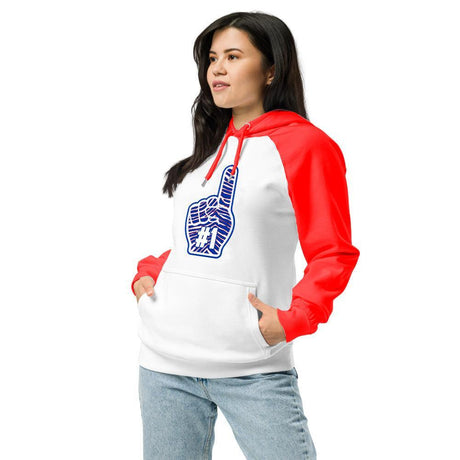 Football Team - Foam Finger - Performance Defender Hoodie - Red - Smash It Sports
