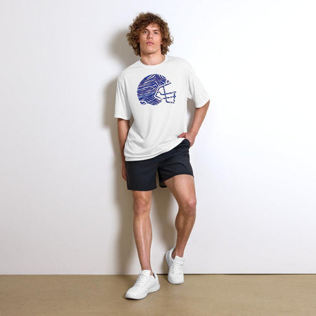 Football Team - Helmet - Performance Crew Neck T-Shirt - Smash It Sports