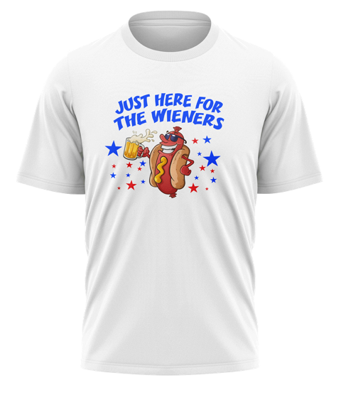 Here For The Wieners Semi-Sub Short Sleeve Shirt