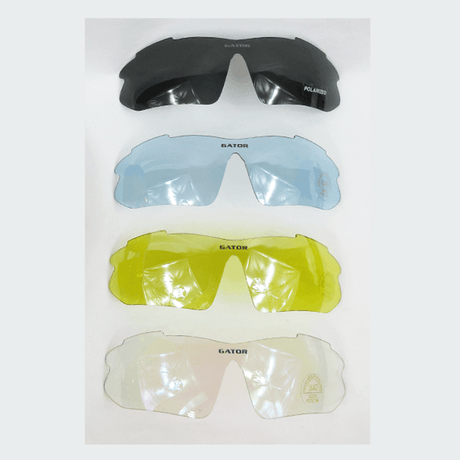 Gator Gear Multi-Lens Sunglasses Kit - Dark Blue (w/ Prescription Lens Insert) - Smash It Sports