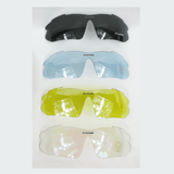 Gator Gear Multi-Lens Sunglasses Kit - Neon Yellow (w/ Prescription Lens Insert) - Smash It Sports