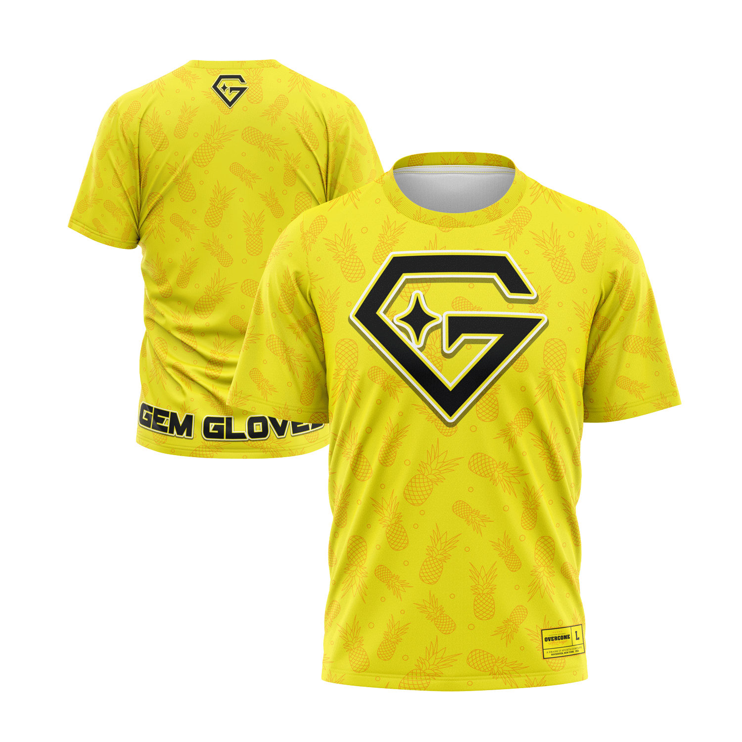 Gem Gloves Short Sleeve Shirt - Pineapple Drop