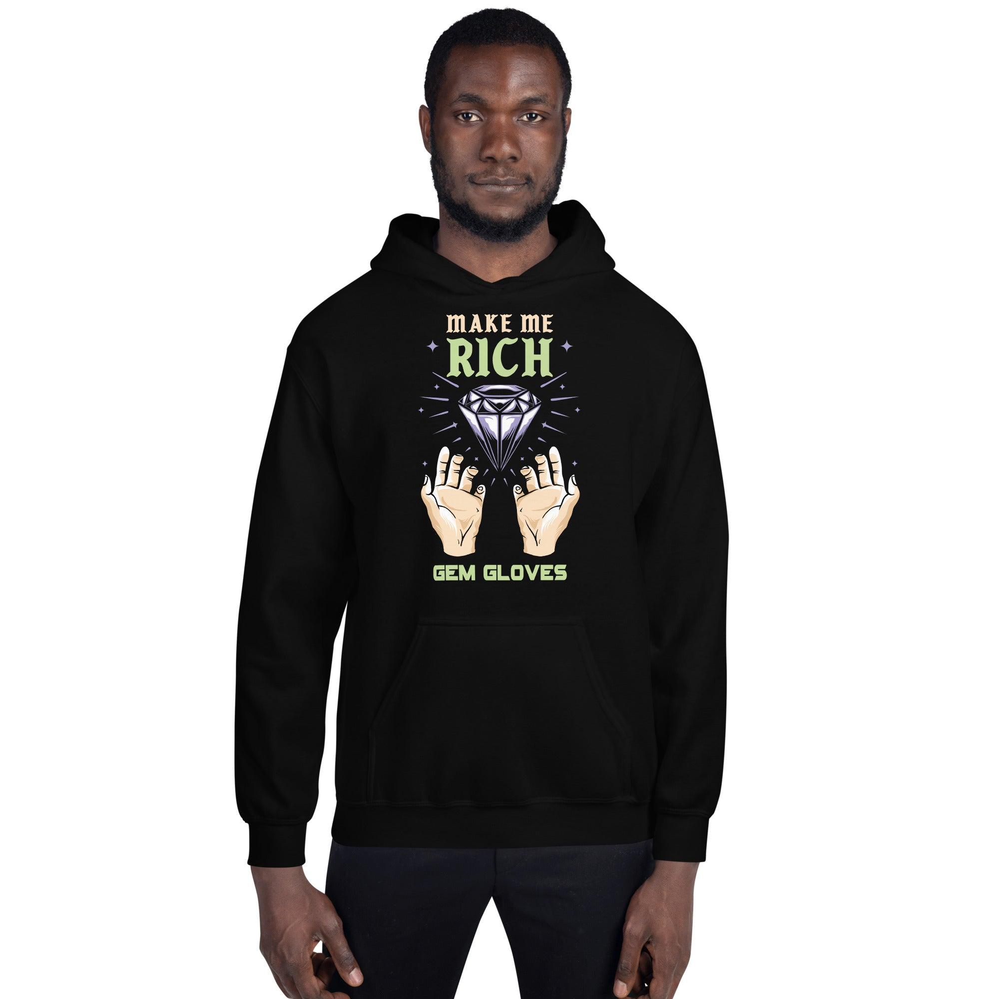 Gem Gloves Hoodie - Make Me Rich - Smash It Sports